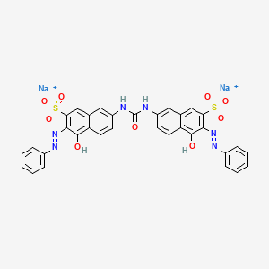 molecular formula C33H22N6Na2O9S2 B1346632 Direct Orange 26 CAS No. 3626-36-6