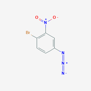 molecular formula C6H3BrN4O2 B13466403 4-Azido-1-bromo-2-nitrobenzene 