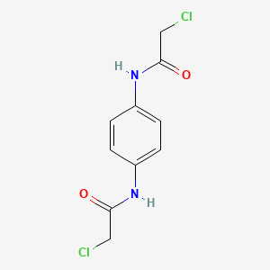 molecular formula C10H10Cl2N2O2 B1346641 N,N'-Bis(chloroacetyl)-p-phenylenediamine CAS No. 2653-08-9
