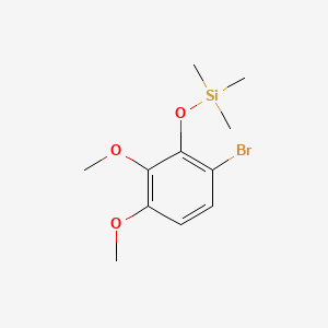 molecular formula C11H17BrO3Si B13466461 (6-Bromo-2,3-dimethoxyphenoxy)trimethylsilane 