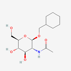 molecular formula C15H27NO6 B13466464 cyclohexylmethyl 2-acetamido-2-deoxy-beta-D-glucopyranoside 