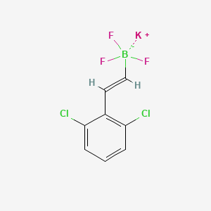 molecular formula C8H5BCl2F3K B13466487 Potassium (E)-(2,6-dichlorostyryl)trifluoroborate 