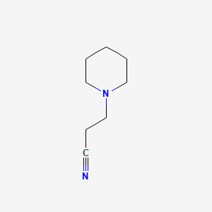 molecular formula C8H14N2 B1346651 1-Piperidinepropanenitrile CAS No. 3088-41-3