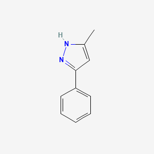 molecular formula C10H10N2 B1346654 3-Methyl-5-phenyl-1H-pyrazole CAS No. 3347-62-4
