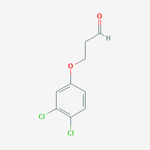 molecular formula C9H8Cl2O2 B1346657 3-(3,4-Dichlorophenoxy)propanal 