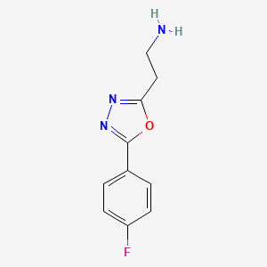 2-(5-(4-Fluorophenyl)-1,3,4-oxadiazol-2-YL)ethanamine