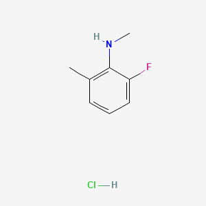 molecular formula C8H11ClFN B13466620 2-fluoro-N,6-dimethylaniline hydrochloride CAS No. 2901096-04-4