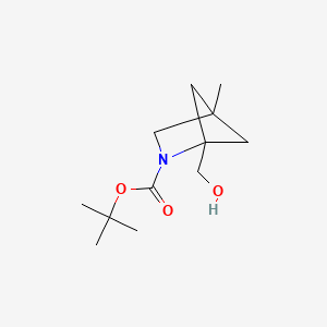 molecular formula C12H21NO3 B13466649 Tert-butyl 1-(hydroxymethyl)-4-methyl-2-azabicyclo[2.1.1]hexane-2-carboxylate 