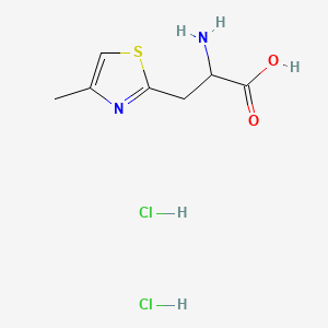 molecular formula C7H12Cl2N2O2S B13466656 2-Amino-3-(4-methyl-1,3-thiazol-2-yl)propanoicaciddihydrochloride 