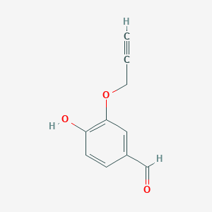 molecular formula C10H8O3 B13466682 3-Propargyloxy-4-hydroxybenzaldehyde CAS No. 914095-33-3
