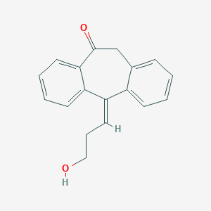 molecular formula C18H16O2 B134667 (5Z)-5,11-Dihydro-5-(3-hydroxypropylidene)-10H-dibenzo[a,d]cyclohepten-10-one CAS No. 156458-89-8