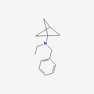 molecular formula C14H19N B13466710 N-benzyl-N-ethylbicyclo[1.1.1]pentan-1-amine 