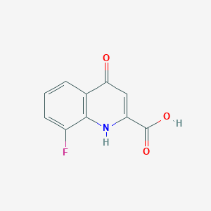 molecular formula C10H6FNO3 B1346673 8-Fluoro-4-hydroxyquinoline-2-carboxylic acid CAS No. 36308-79-9