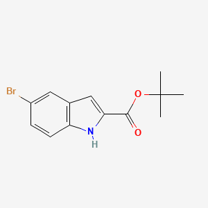 molecular formula C13H14BrNO2 B13466776 tert-butyl 5-bromo-1H-indole-2-carboxylate CAS No. 2502205-56-1