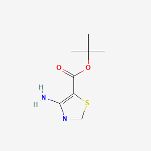 molecular formula C8H12N2O2S B13466792 tert-Butyl 4-aminothiazole-5-carboxylate 