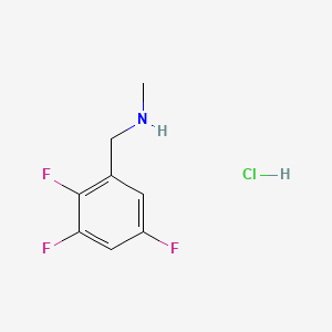 molecular formula C8H9ClF3N B13466835 Methyl[(2,3,5-trifluorophenyl)methyl]amine hydrochloride 
