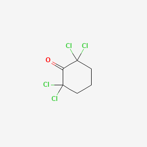 molecular formula C6H6Cl4O B1346691 2,2,6,6-Tetrachlorocyclohexan-1-one CAS No. 3776-30-5