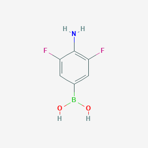 molecular formula C6H6BF2NO2 B13466911 (4-Amino-3,5-difluorophenyl)boronic acid 