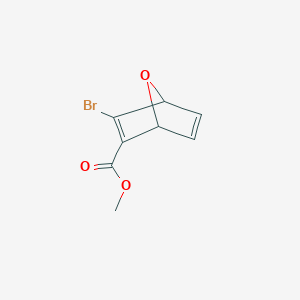 molecular formula C8H7BrO3 B13466960 Methyl 3-bromo-7-oxabicyclo[2.2.1]hepta-2,5-diene-2-carboxylate 