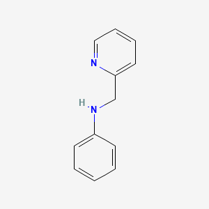 molecular formula C12H12N2 B1346697 N-(pyridin-2-ylmethyl)aniline CAS No. 4329-81-1
