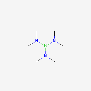 molecular formula C6H18BN3 B1346698 Tris(dimethylamino)borane CAS No. 4375-83-1