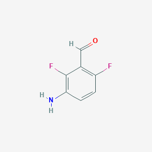 molecular formula C7H5F2NO B13466991 3-Amino-2,6-difluorobenzaldehyde 