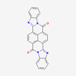 3,10,17,24-tetrazaoctacyclo[13.13.2.02,10.04,9.012,29.016,24.018,23.026,30]triaconta-1(29),2,4,6,8,12,14,16,18,20,22,26(30),27-tridecaene-11,25-dione