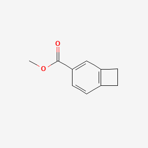 molecular formula C10H10O2 B13467002 Methyl bicyclo[4.2.0]octa-1,3,5-triene-3-carboxylate 