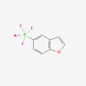 molecular formula C8H5BF3KO B13467018 Potassium benzofuran-5-yltrifluoroborate 