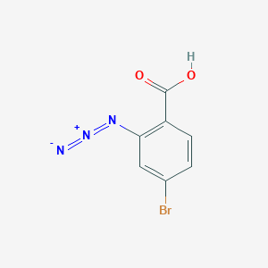 molecular formula C7H4BrN3O2 B13467032 2-Azido-4-bromobenzoic acid 