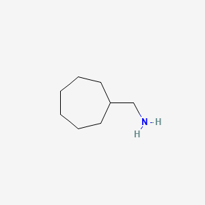 molecular formula C8H17N B1346705 Cycloheptanemethylamine CAS No. 4448-77-5
