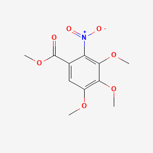 molecular formula C11H13NO7 B1346708 Methyl 3,4,5-trimethoxy-2-nitrobenzoate CAS No. 5081-42-5