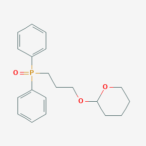molecular formula C20H25O3P B134671 Diphenyl[3-[(tetrahydro-2H-pyran-2-YL)oxy]propyl]phosphine oxide CAS No. 503817-58-1