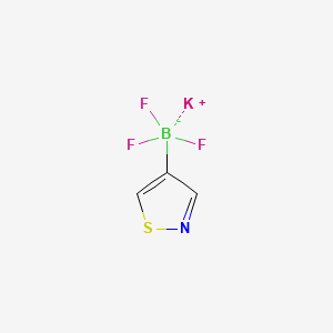 molecular formula C3H2BF3KNS B13467102 Potassium trifluoro(isothiazol-4-yl)borate 