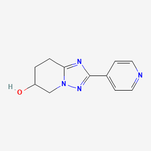 molecular formula C11H12N4O B13467167 2-(pyridin-4-yl)-5H,6H,7H,8H-[1,2,4]triazolo[1,5-a]pyridin-6-ol 