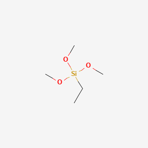 molecular formula C5H14O3Si B1346717 Ethyltrimethoxysilane CAS No. 5314-55-6