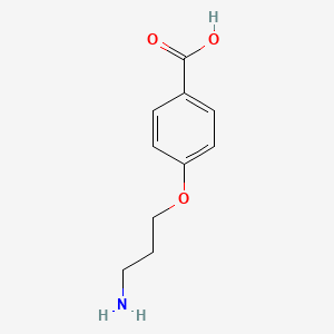 molecular formula C10H13NO3 B13467170 4-(3-Aminopropoxy)benzoic acid 