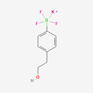 molecular formula C8H9BF3KO B13467192 Potassium 4-(2-hydroxyethyl)phenyltrifluoroborate CAS No. 1015082-81-1