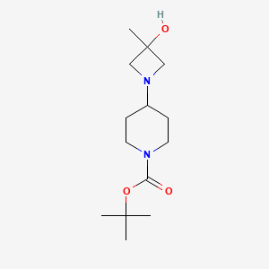 molecular formula C14H26N2O3 B13467212 Tert-butyl 4-(3-hydroxy-3-methylazetidin-1-yl)piperidine-1-carboxylate 