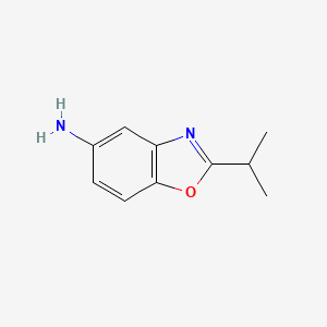 molecular formula C10H12N2O B1346725 2-(Propan-2-yl)-1,3-benzoxazol-5-amine CAS No. 1016776-39-8