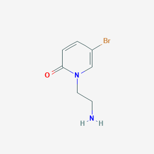 molecular formula C7H9BrN2O B1346727 1-(2-Aminoethyl)-5-bromo-1,2-dihydropyridin-2-one 