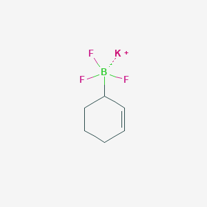 molecular formula C6H9BF3K B13467296 Potassium (cyclohex-2-en-1-yl)trifluoroboranuide 