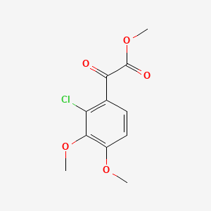 molecular formula C11H11ClO5 B13467335 Methyl 2-(2-chloro-3,4-dimethoxyphenyl)-2-oxoacetate 