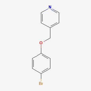 molecular formula C12H10BrNO B1346747 4-(4-Bromophenoxymethyl)pyridine CAS No. 1016783-69-9
