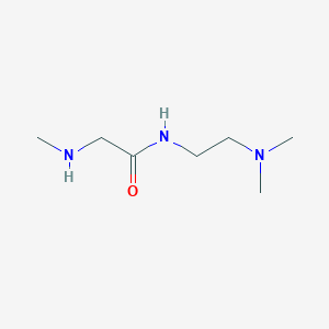 molecular formula C7H17N3O B1346755 N-[2-(二甲氨基)乙基]-2-(甲氨基)乙酰胺 CAS No. 1016800-40-0