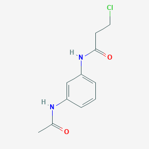 molecular formula C11H13ClN2O2 B1346765 N-[3-(acetylamino)phenyl]-3-chloropropanamide CAS No. 900711-15-1