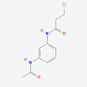 molecular formula C11H13ClN2O2 B1346765 N-(3-Acetamidophenyl)-3-chloropropanamide CAS No. 900711-15-1