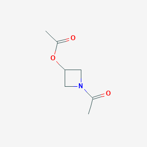 molecular formula C7H11NO3 B134677 3-乙酰氧基-1-乙酰基氮杂环丁烷 CAS No. 143329-27-5