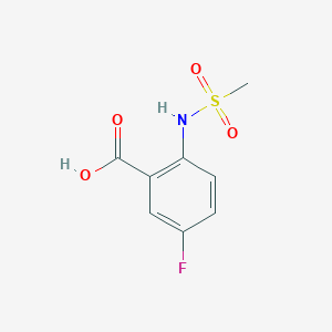 molecular formula C8H8FNO4S B1346770 5-氟-2-(甲磺胺基)苯甲酸 CAS No. 1016788-23-0