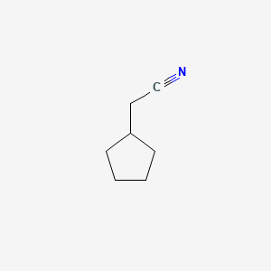 molecular formula C7H11N B1346791 Cyclopentylacetonitrile CAS No. 5732-87-6